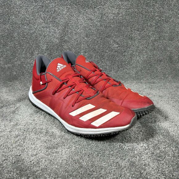 Adidas Speed Trainer 4 G27680 Men’s Size 17 Red White Baseball Turf Shoes Used main image 9